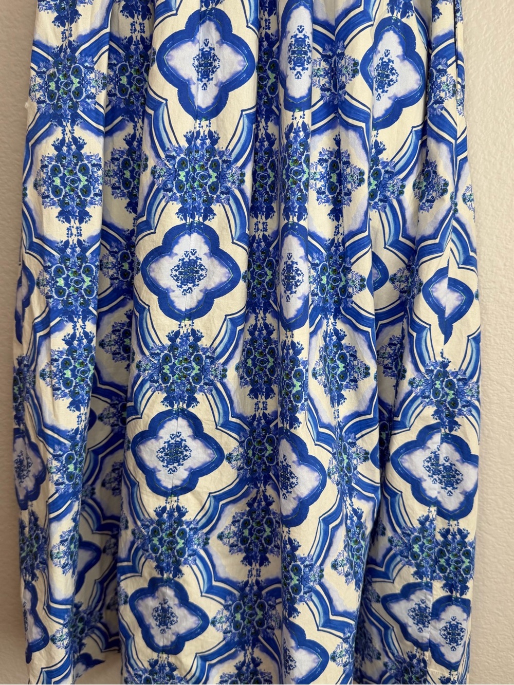 Cara Cara Candace Cotton Belted Midi Dress Mediterranean Coastal | XS - Picture 7 of 9